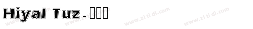 Hiyal Tuz字体转换